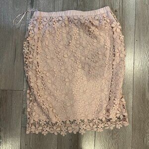 Light pink, lacey, Adiva skirt, lightly worn, size small